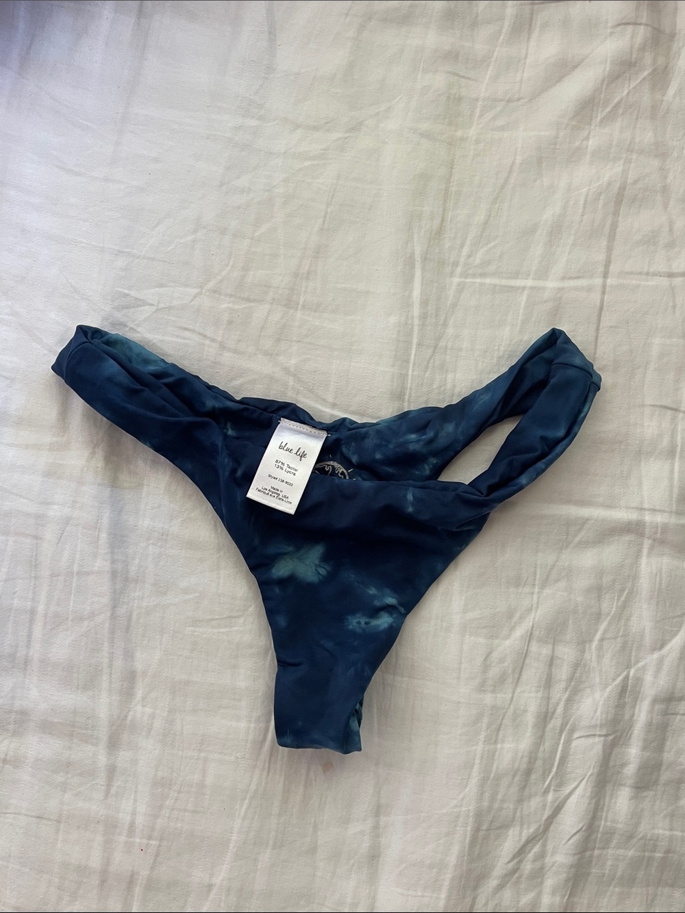 Planet Blue Blue Life Tie-Dye Bikini Bottoms small